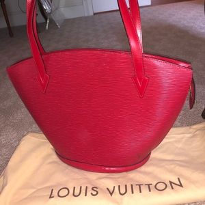 Red Louis Vuitton Shoulder Bag